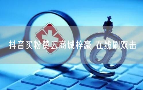 抖音买粉赞云商城梓豪 在线刷双击