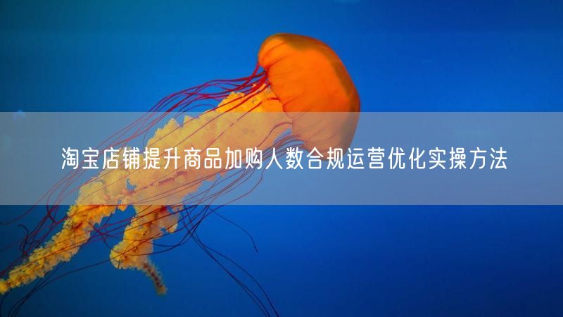 淘宝店铺提升商品加购人数合规运营优化实操方法