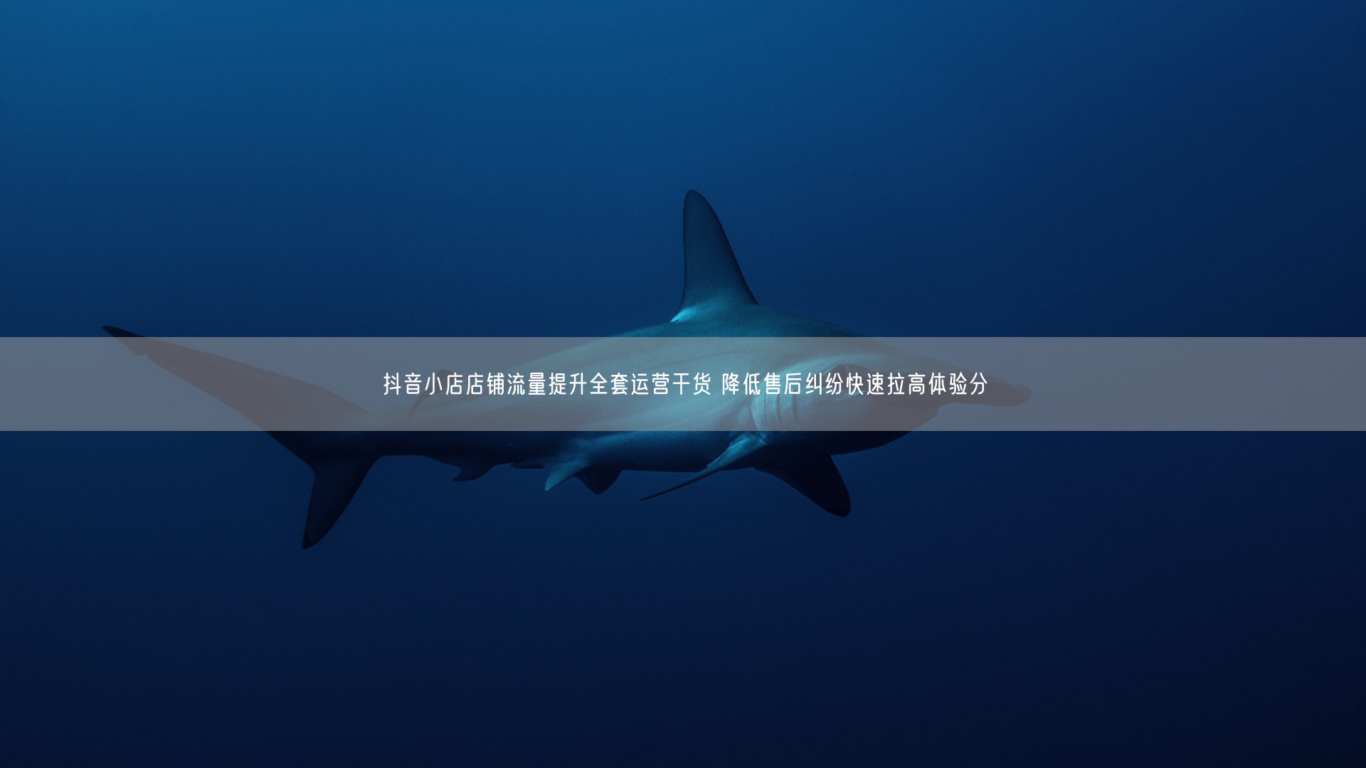 抖音小店店铺流量提升全套运营干货 降低售后纠纷快速拉高体验分