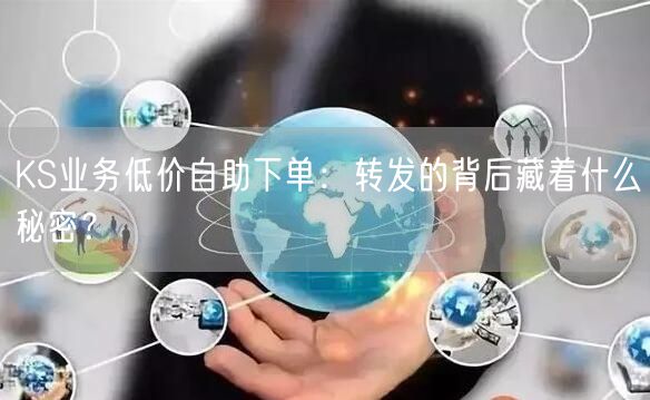 KS业务低价自助下单：转发的背后藏着什么秘密？