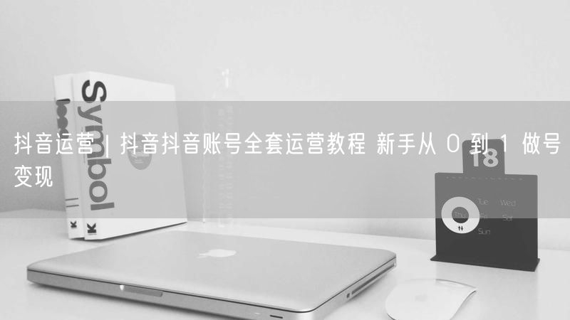 抖音运营｜抖音抖音账号全套运营教程 新手从 0 到 1 做号变现